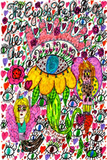 The Eye Is The Flower Of Who We Are, Doodle Art